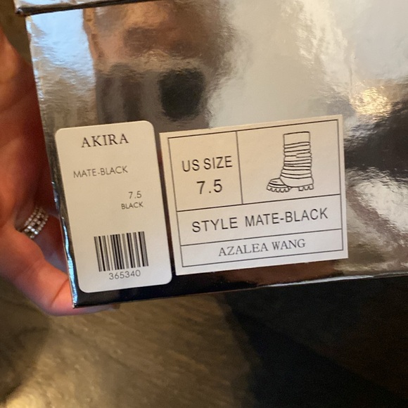 Azalea Wang brand new with box “mate black”boots - Picture 5 of 8